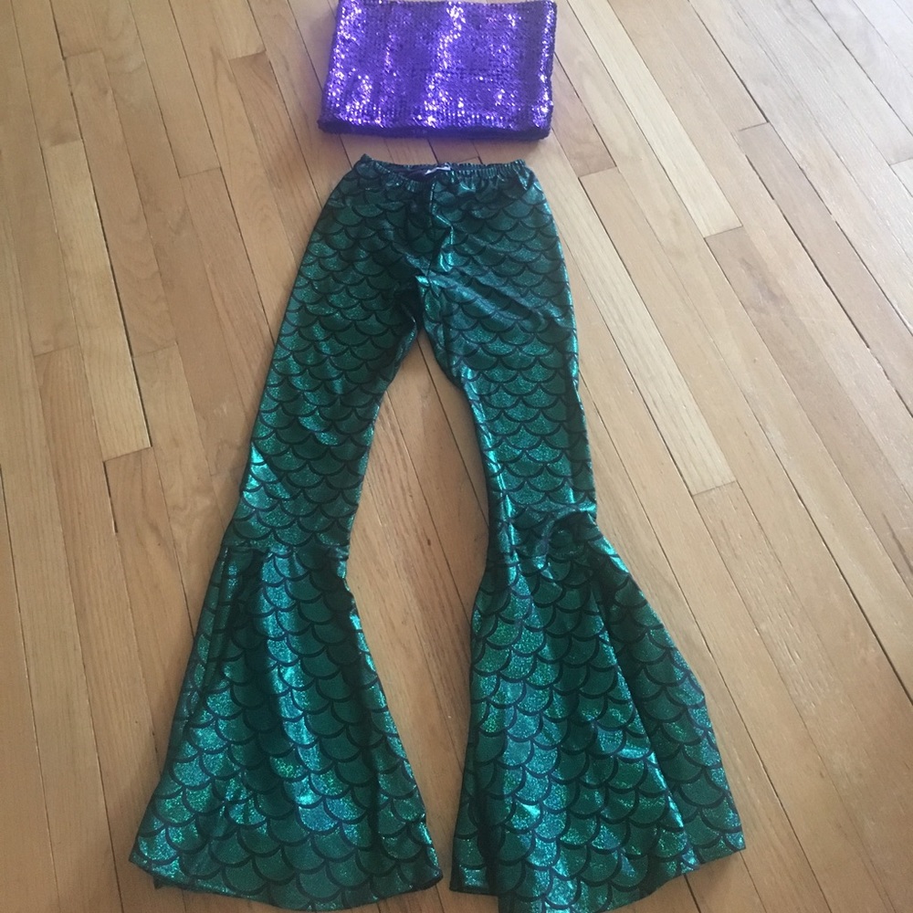 Mermaid costume. Pants tube top